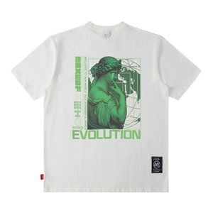 Cyberpunk Fashion Graphic T-shirt White Shirt Streetwear Shirt Tee MAX-B1197A